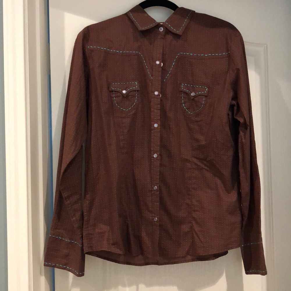 Brown western shirt